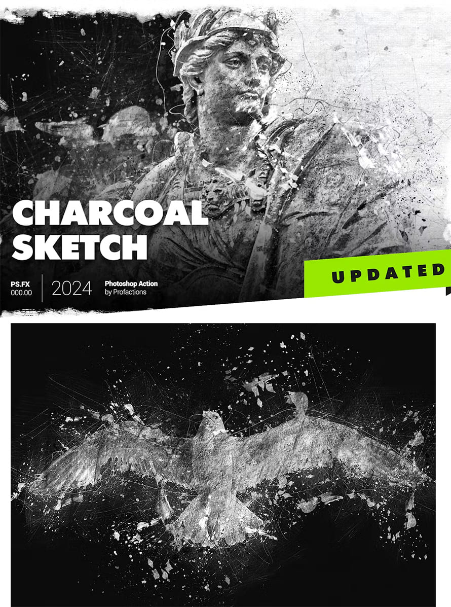 Charcoal Sketch Photoshop Action