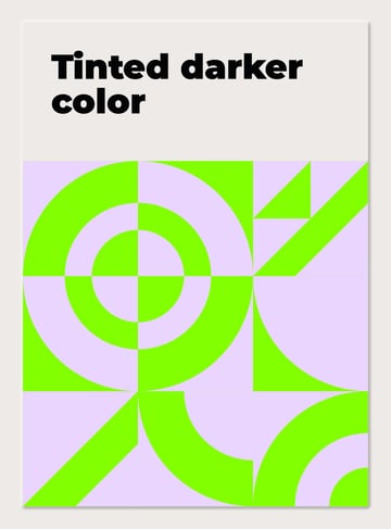 tinting the darker color to the value of the lighter color