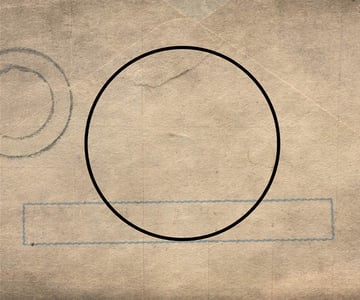 Create a large black circle in the middle of the canvas. 