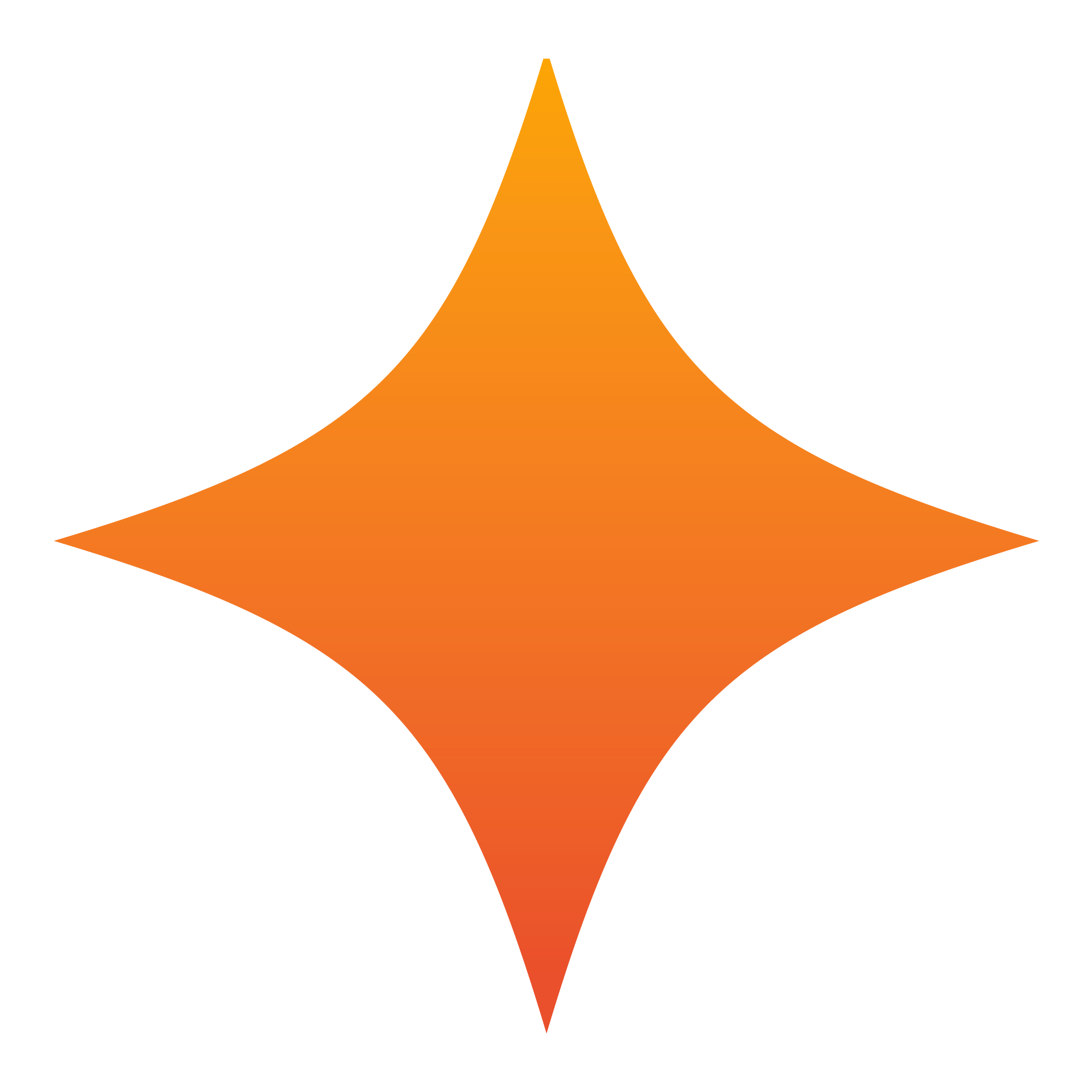 A single orange 4-pointed star