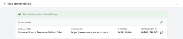In the Google Tag Manager, you'll see a green notification bar that reads “Data collection is active in the past 48 hours.” if the tag is working