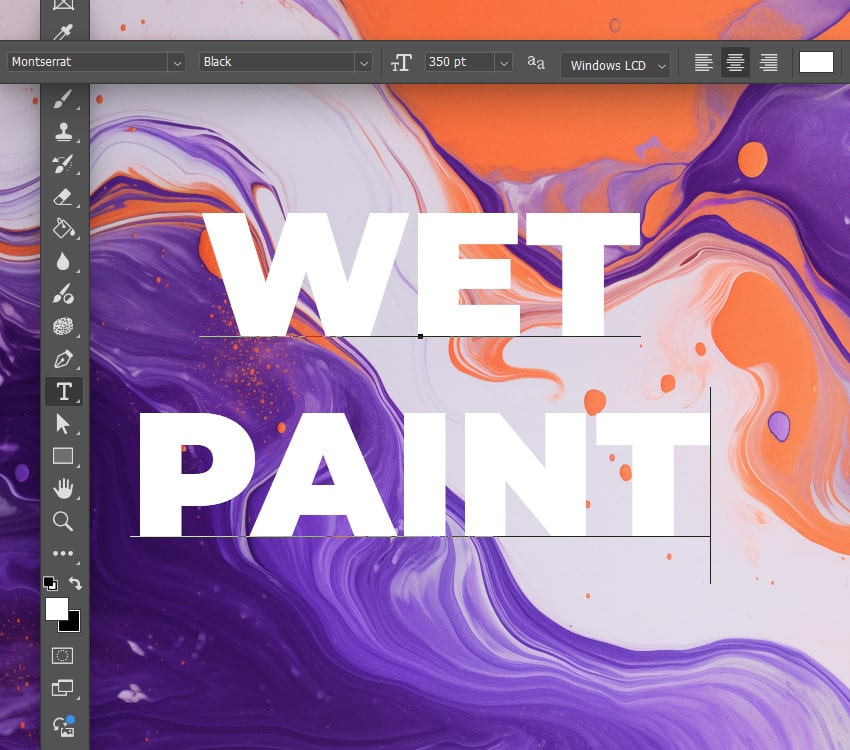 how to add text in photoshop