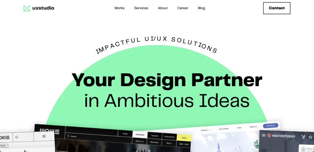 UX studio is your design partner in ambitious ideas.