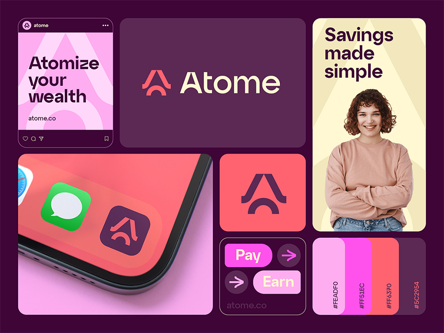 Atome Branding Logo