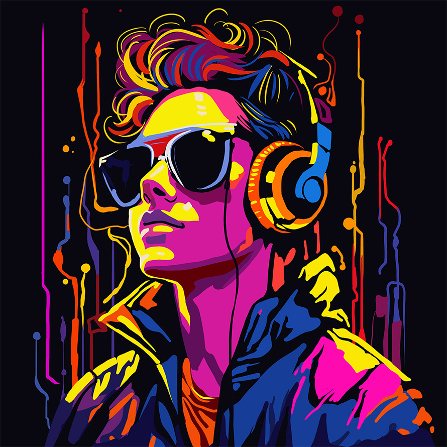 Neon Collection Illustrations by teona sheizashvili 2