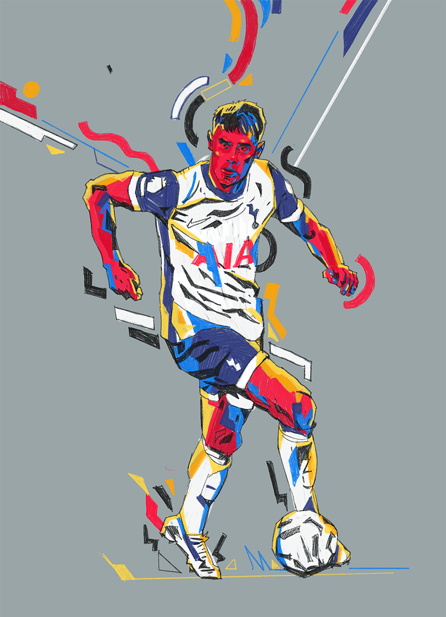 Football illustration by Arunas Kacinskas 3