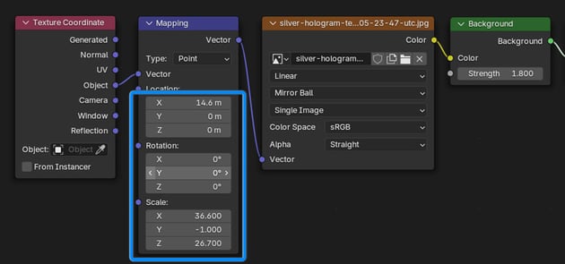 tweaking mapping node values