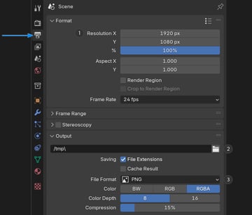 output properties