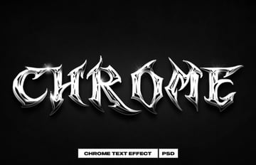 Chrome text effect