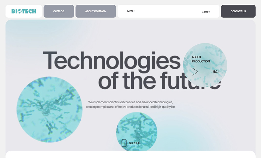 Biotech Artlife Website Design