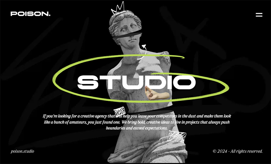 Poison Studio Website Design