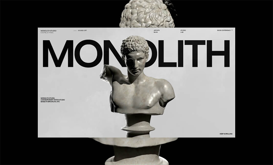 Monolith Studio Website Design