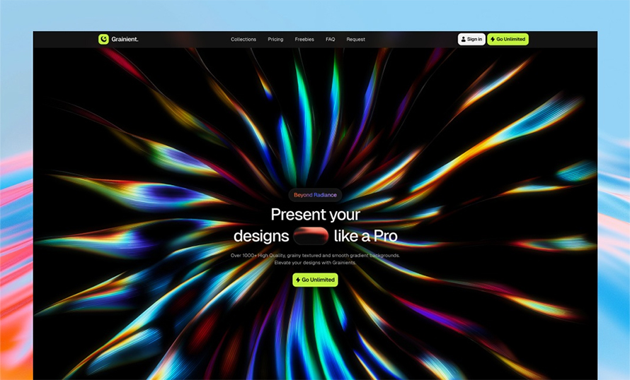 Grainient Website Design
