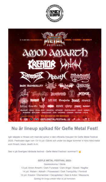 Loaded images, showing lineup poster with a lot of band names.