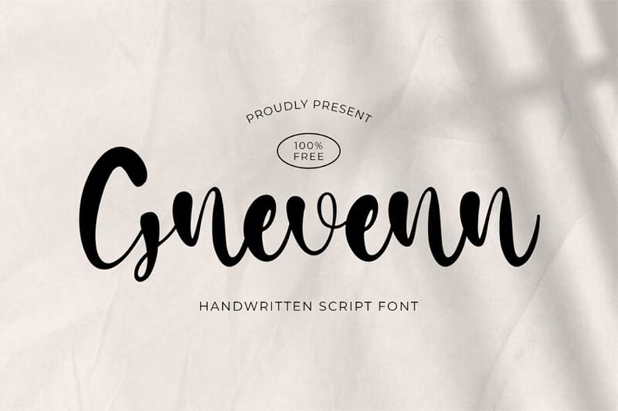 Gnevenn Free Font