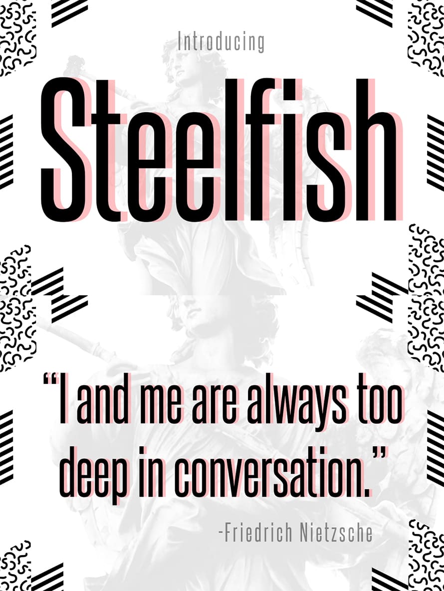 Steelfish Free Font