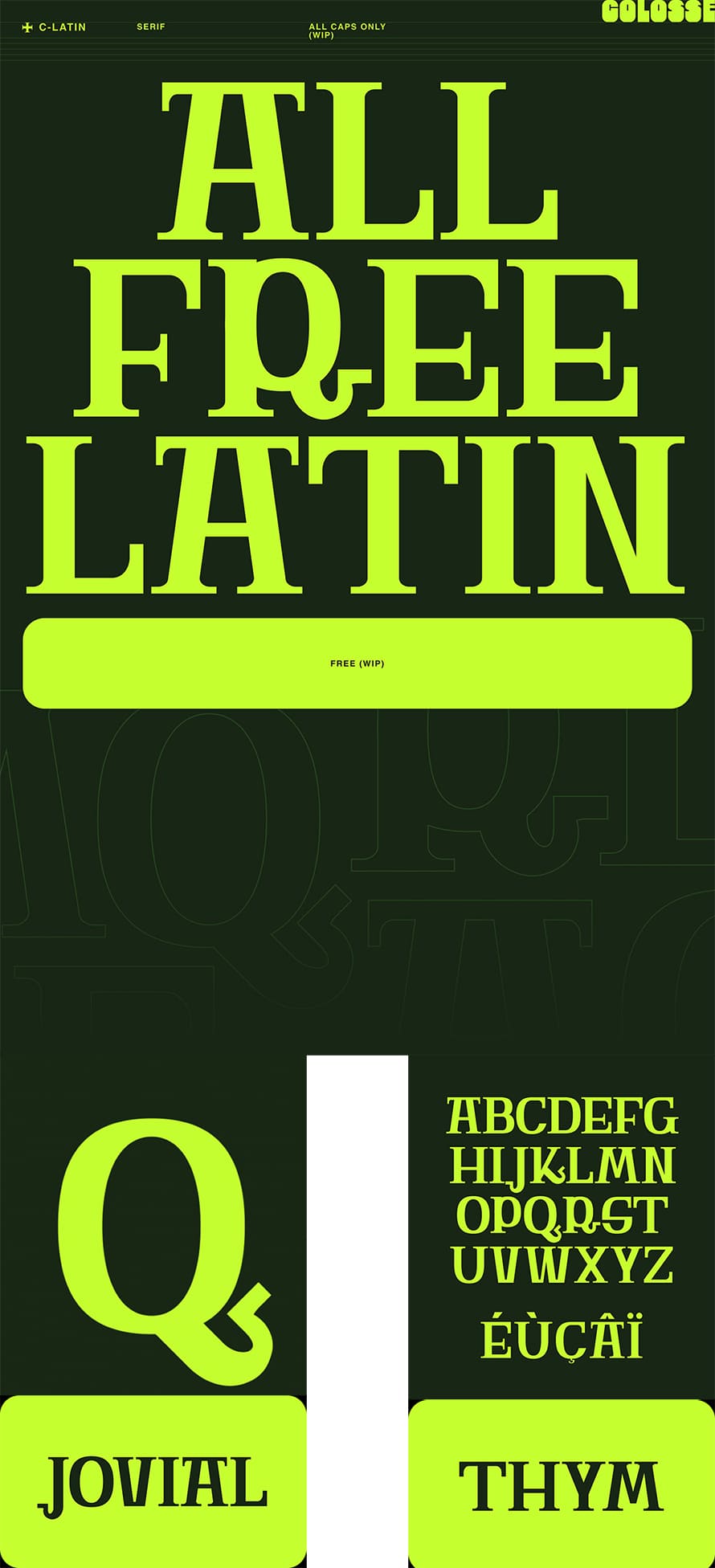 C Latin Free Font