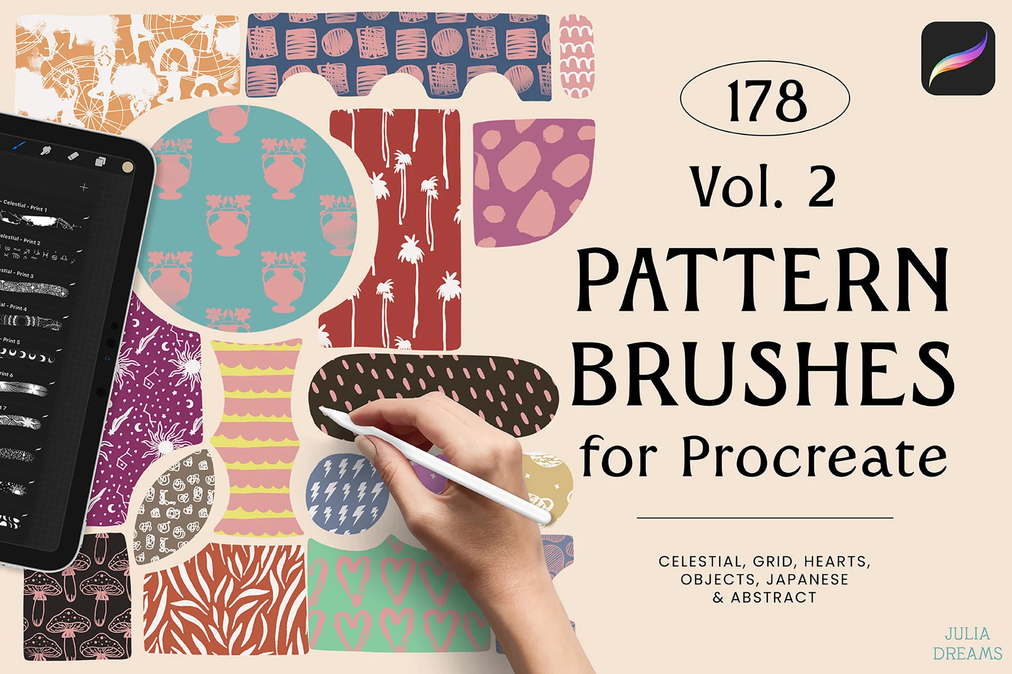 Pattern Brushes For Procreate