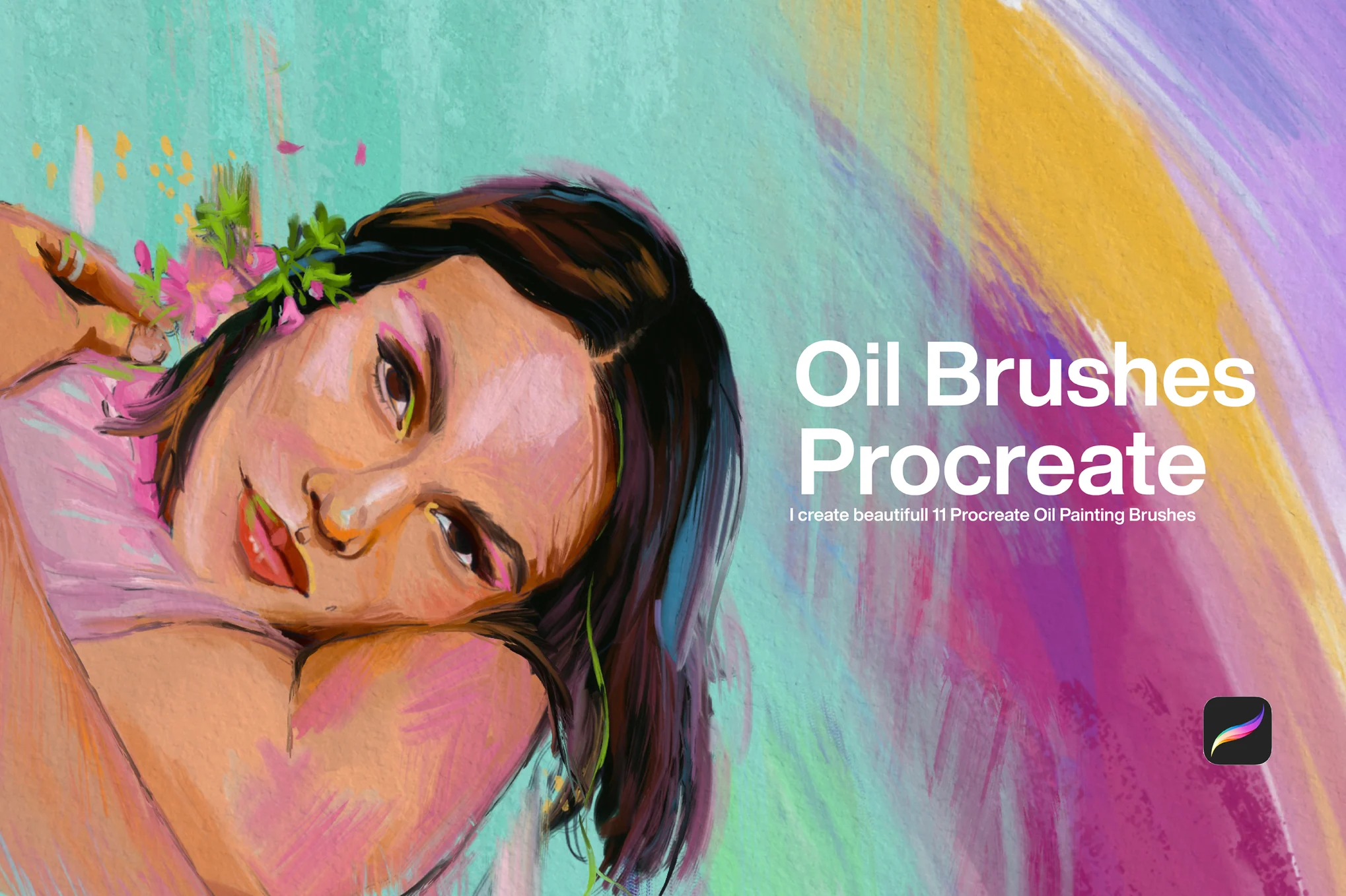 10 Oil Brushes Procreate