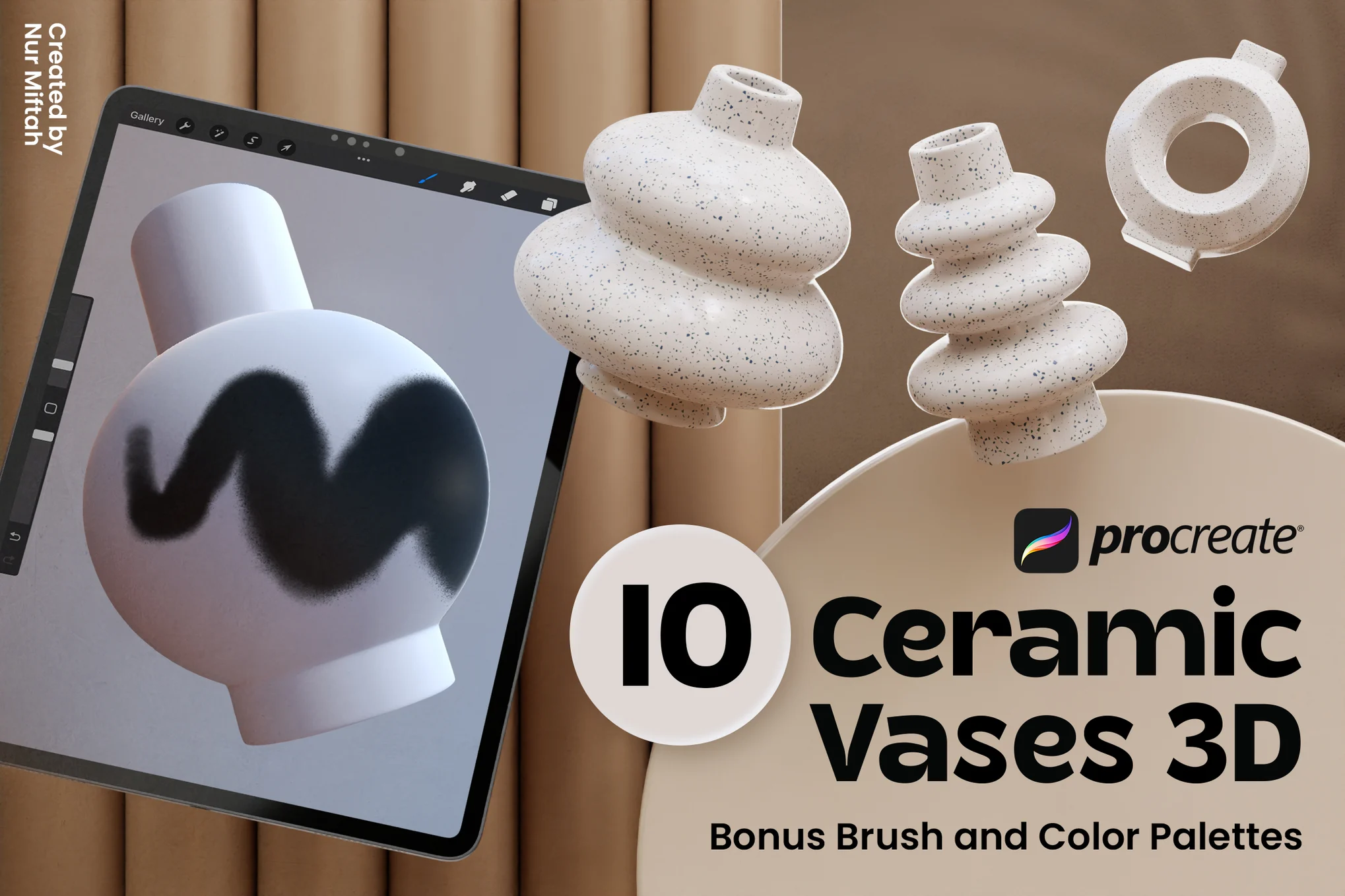 Procreate 3d Ceramic Vases Brushes