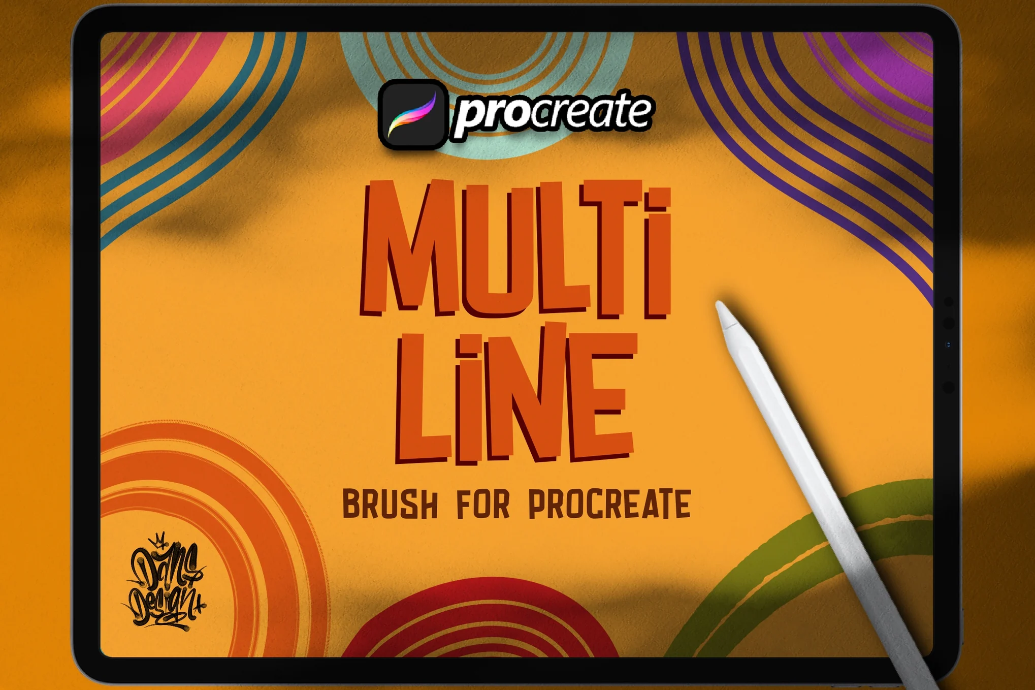 Multiline Brush For Procreate