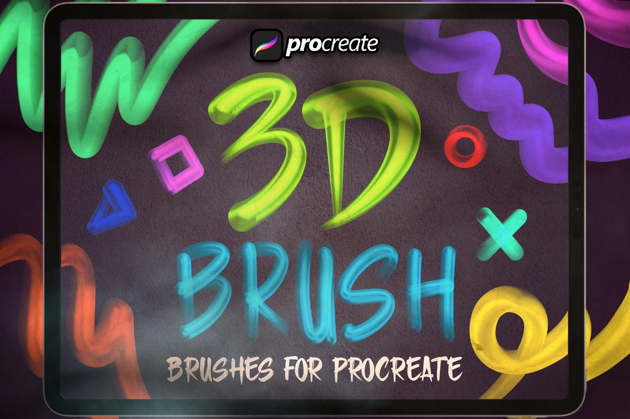 Procreate 3d Brush Pack