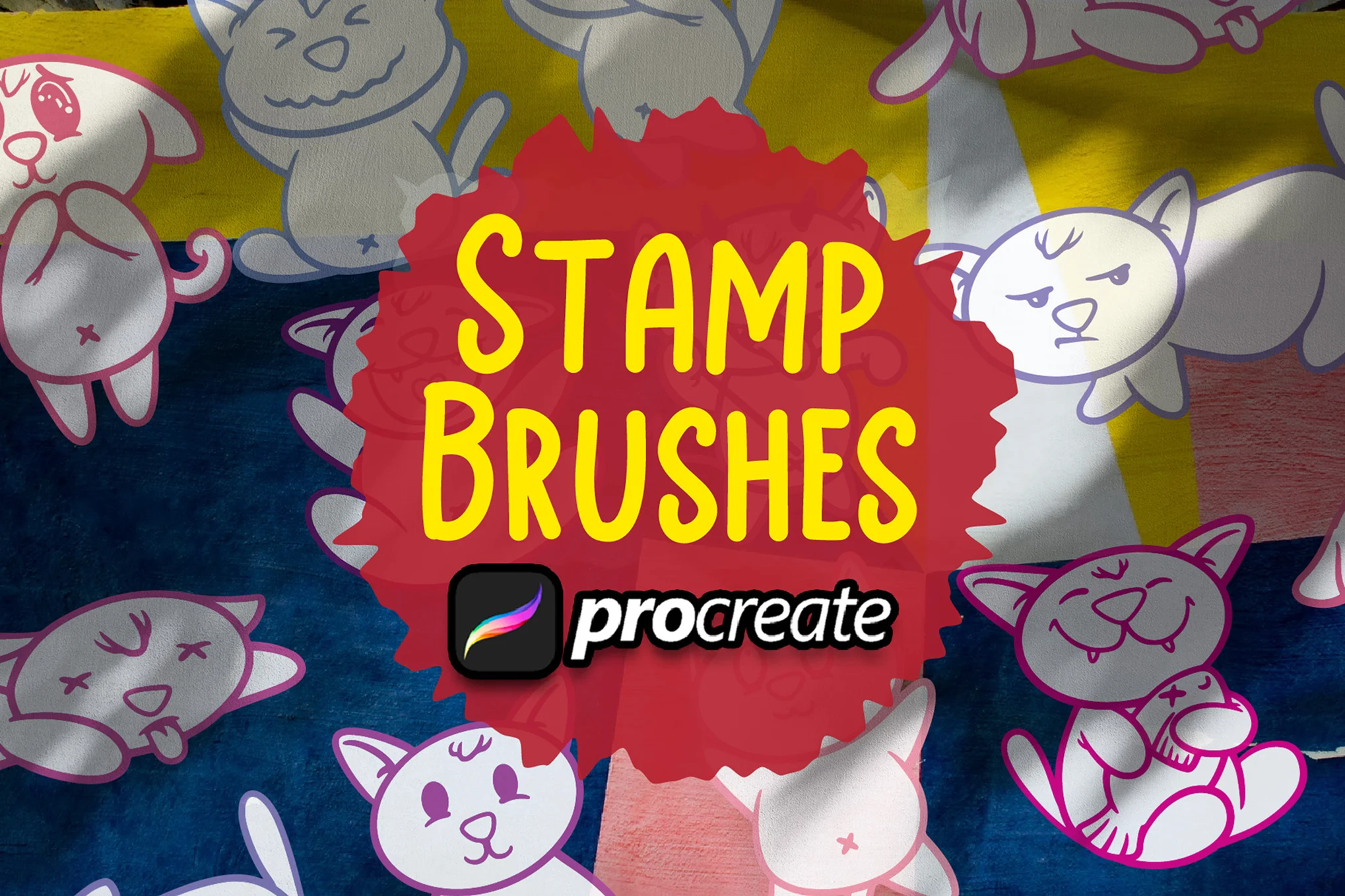 Cute Cat Brush Stamp Procreate