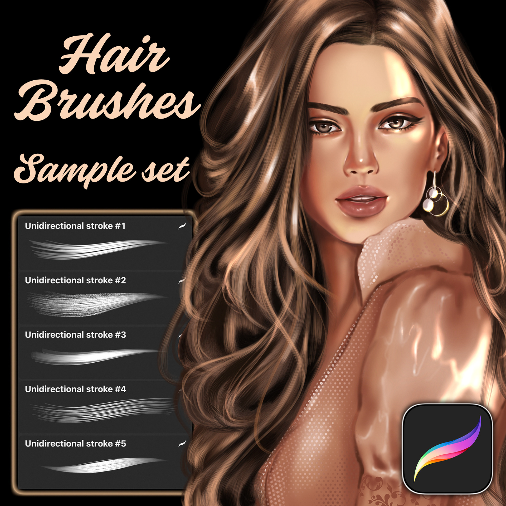 Hair Brushes For Procreate (free)