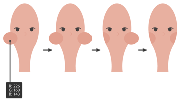 how to create the cheeks