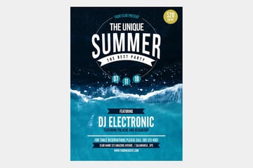 The Unique Summer Flyer Poster