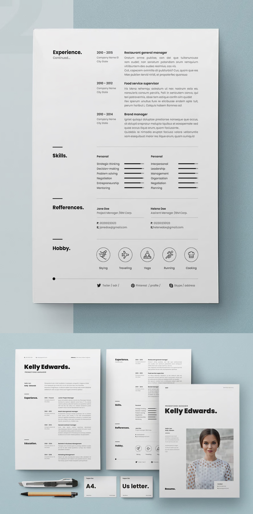 Perfect Elegant Resume Cv Design