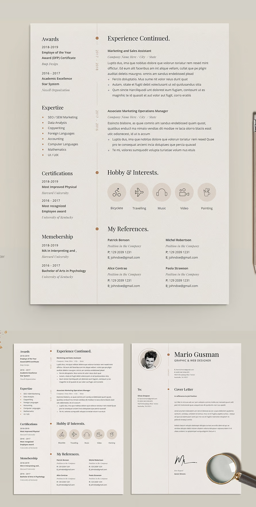 Minimalist Cv Design