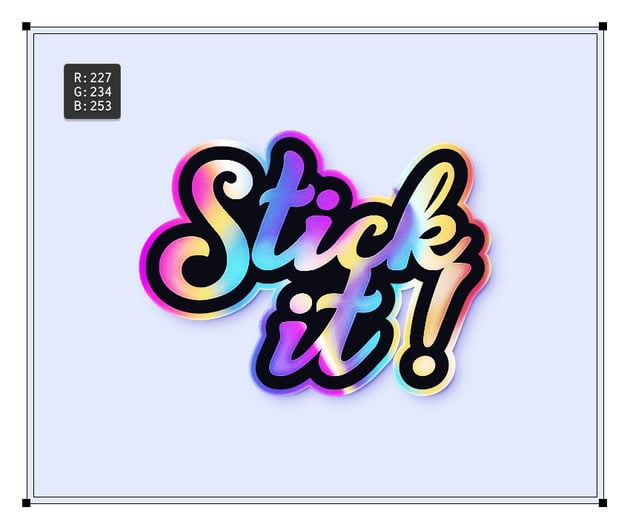 holographic sticker background