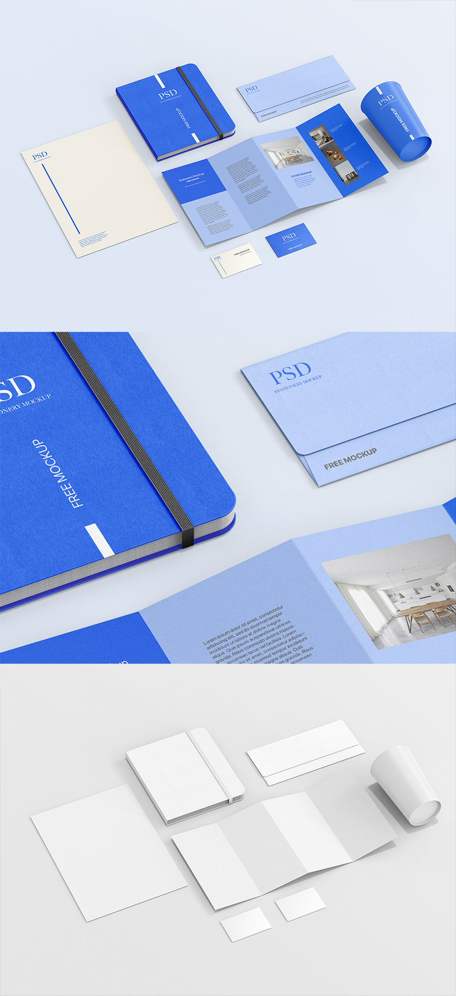 Free Psd Stationery Mockup