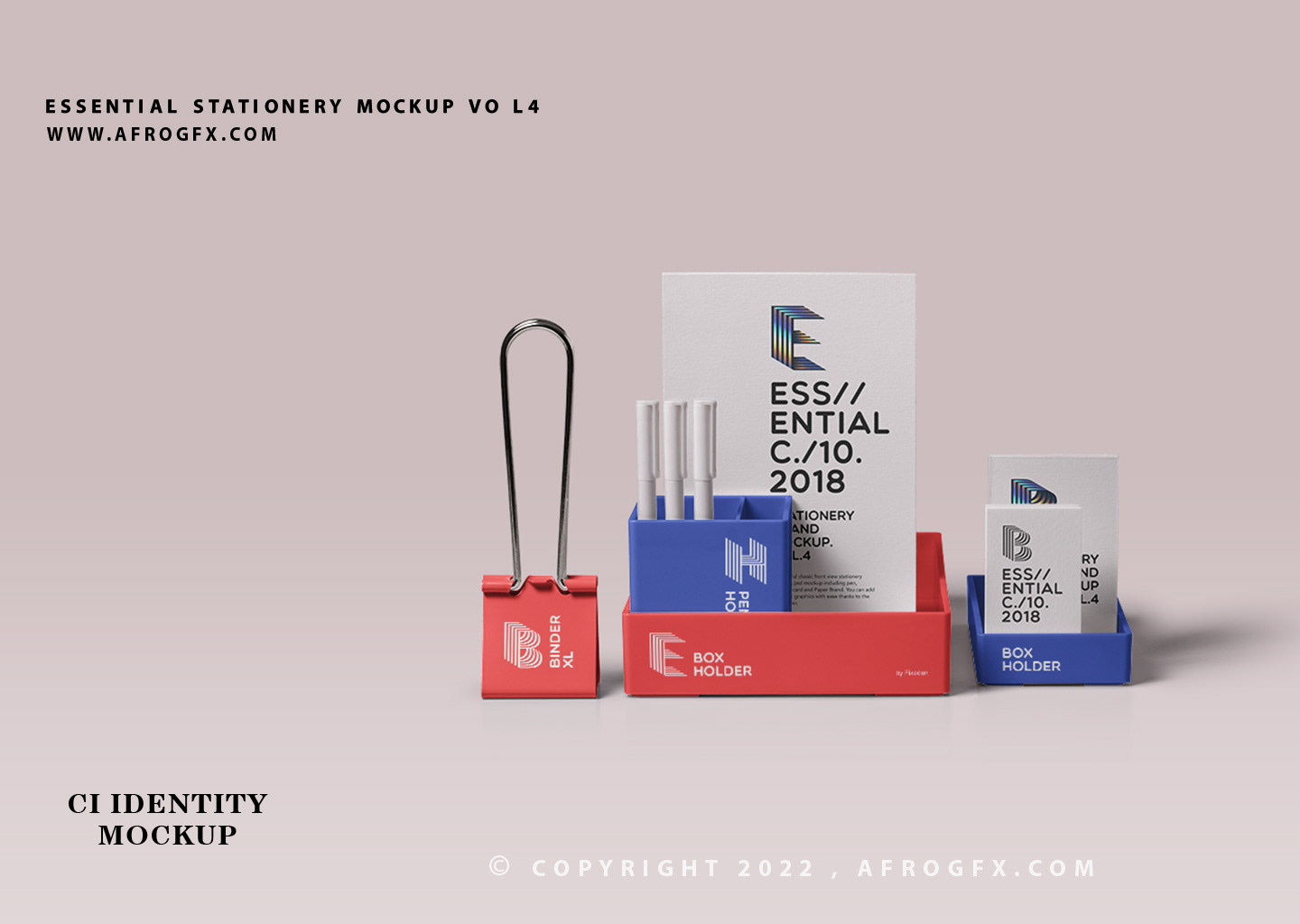 Essentia Stationery Mockup