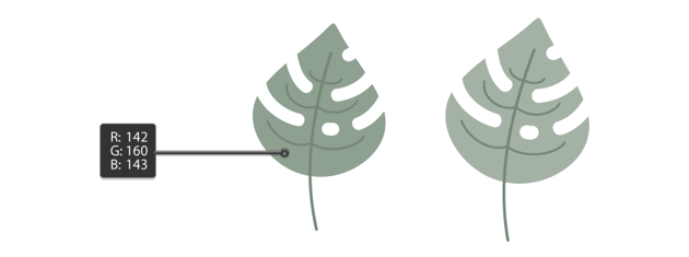 how to create another monstera leaf 