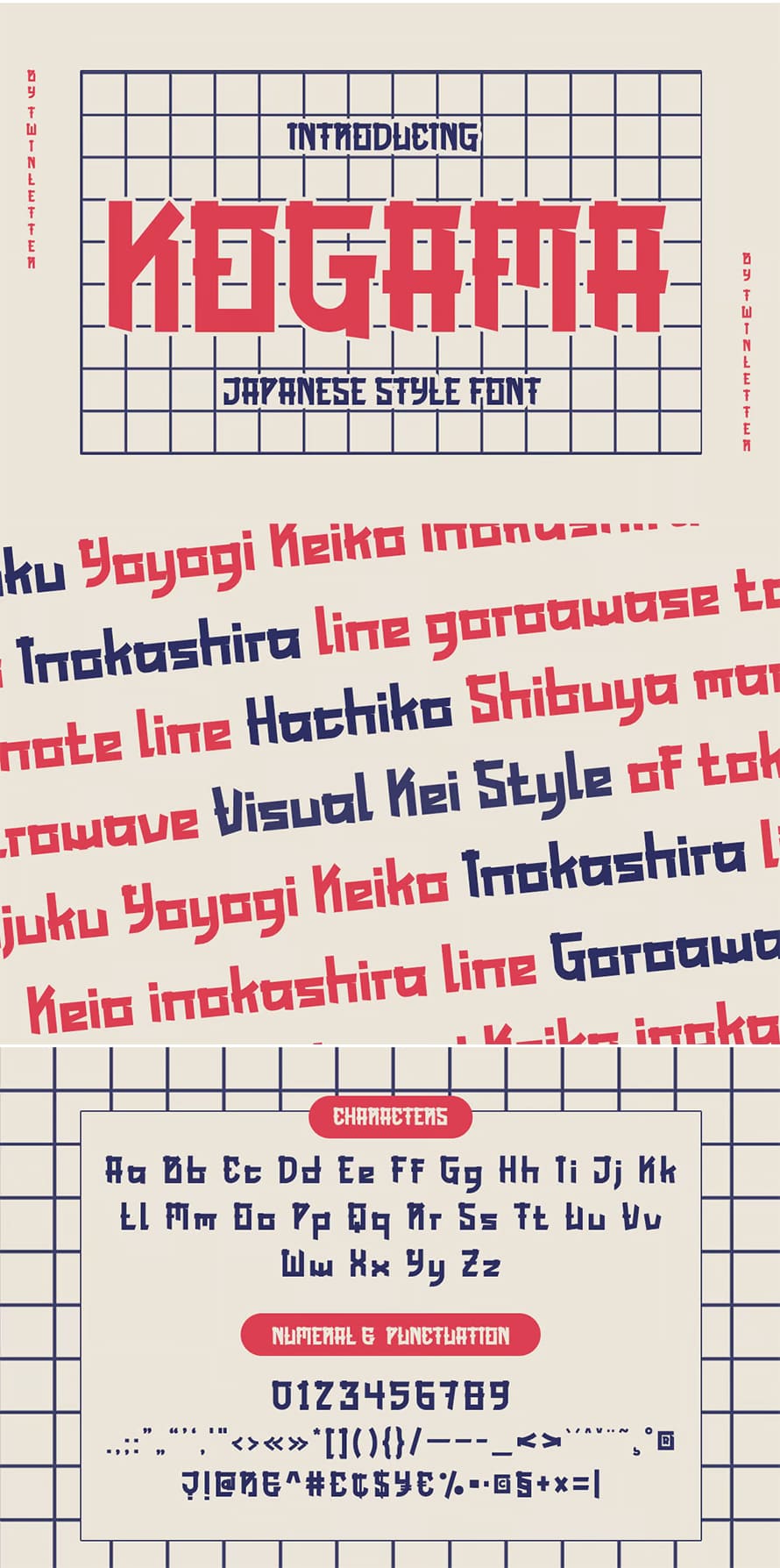 KOGAMA Japanese Style Font