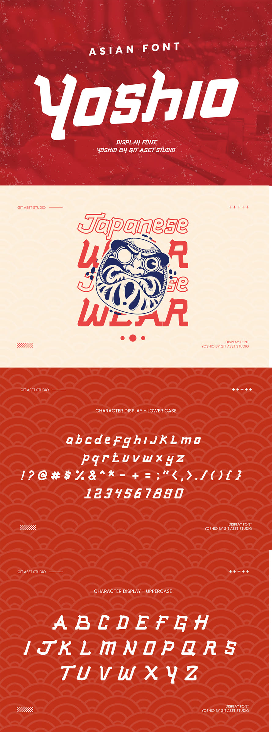 Yoshio Japanese Style Font