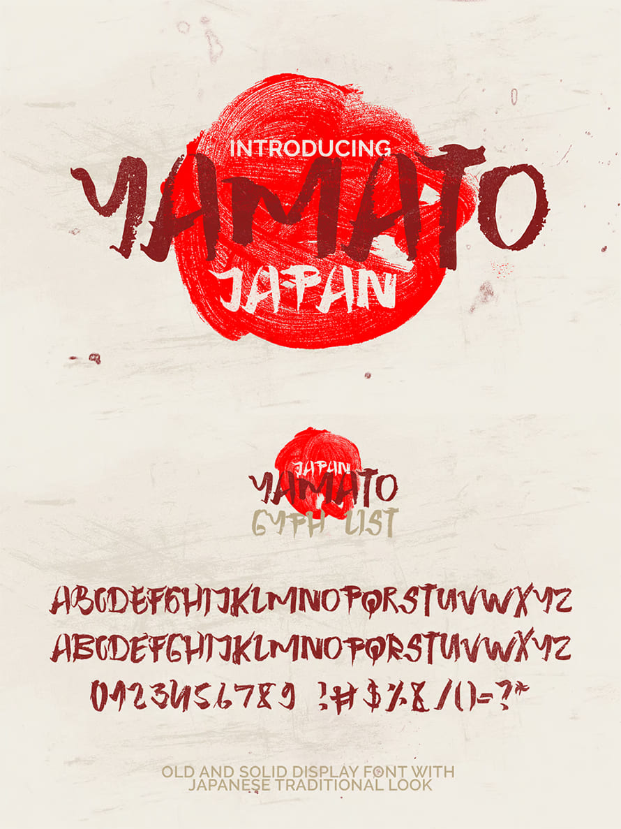 Yamato Japan Font