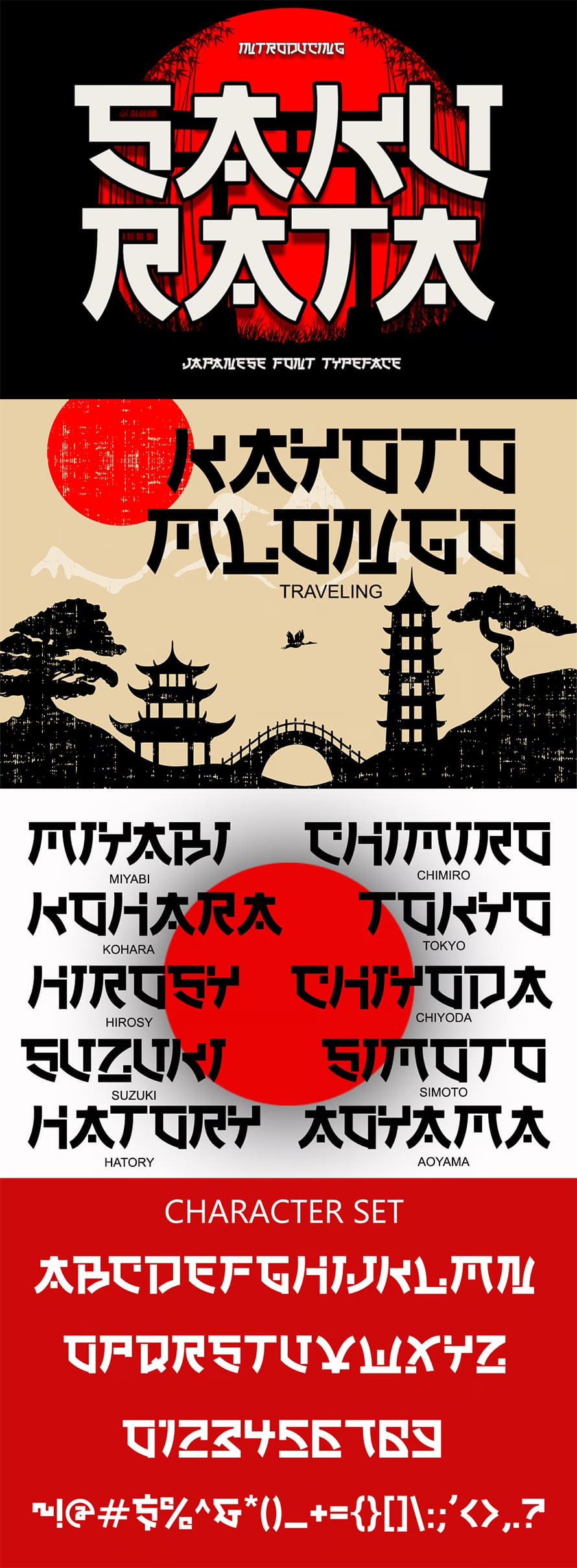 Sakurata Modern Japanese Font