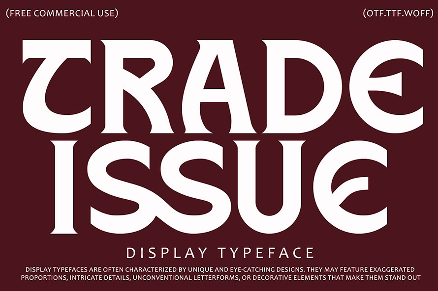 Trade Issue Free Font