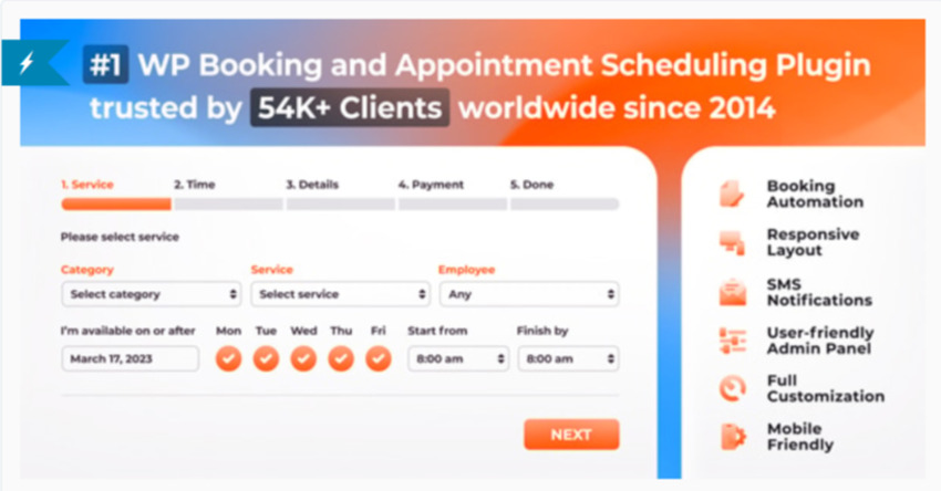 Banner image for the Bookly Pro booking plugin