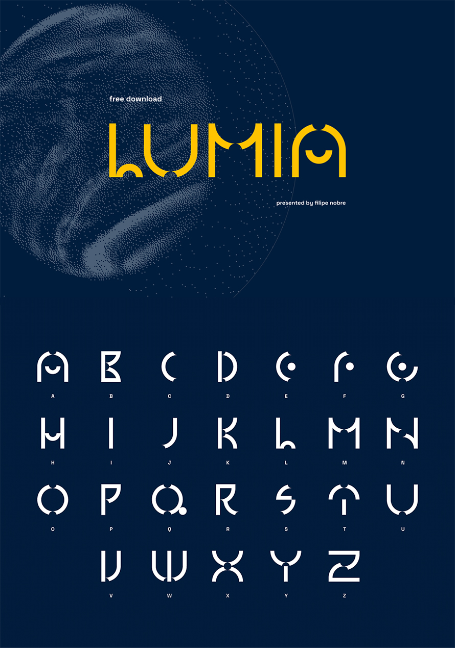 A Futuristic Font