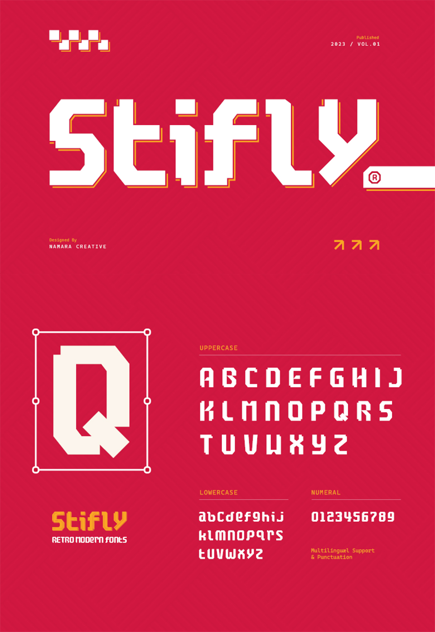 A Modern Retro Font