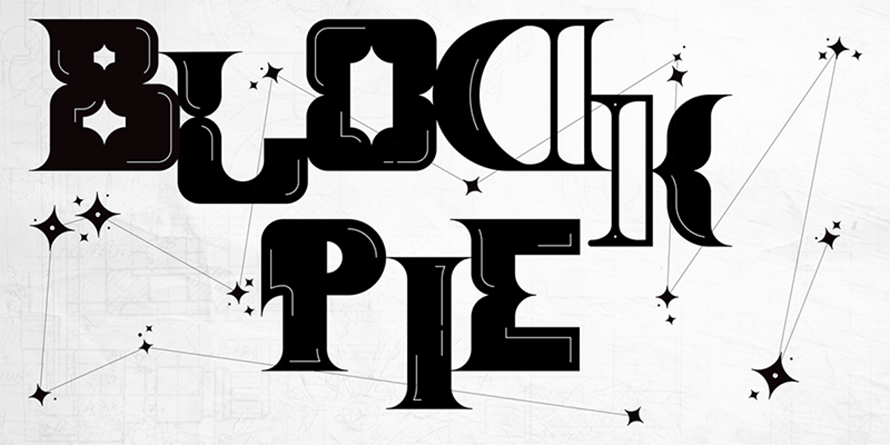 Block Pie Font