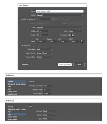 How to open a new document in Illustrator