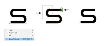 How to distort letter S