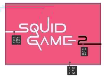 How to color Squid game logo