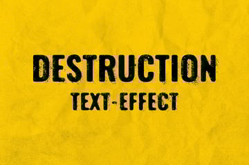 Smudged ink text effect available on Envato