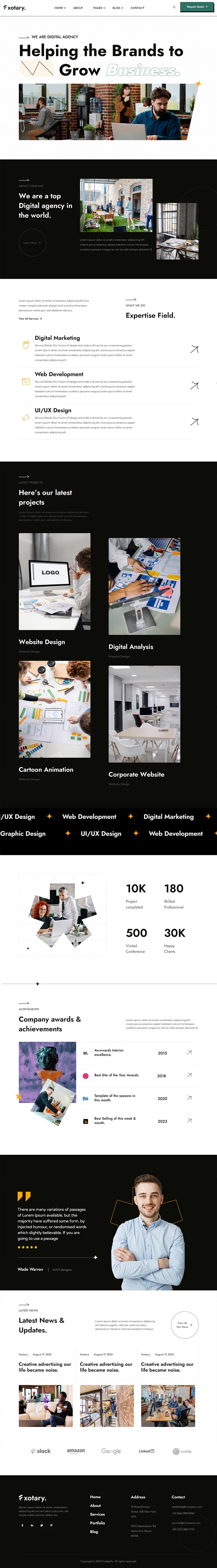 Fxotary Digital Agency WordPress Theme